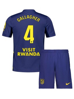 Billige Atletico Madrid Conor Gallagher #4 Bortedraktsett Barn 2025-26 Kortermet (+ Korte bukser)